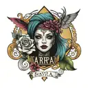 with name Maryam   tattoo design idea