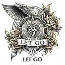 let go tattoo design idea