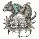 let go tattoo design idea