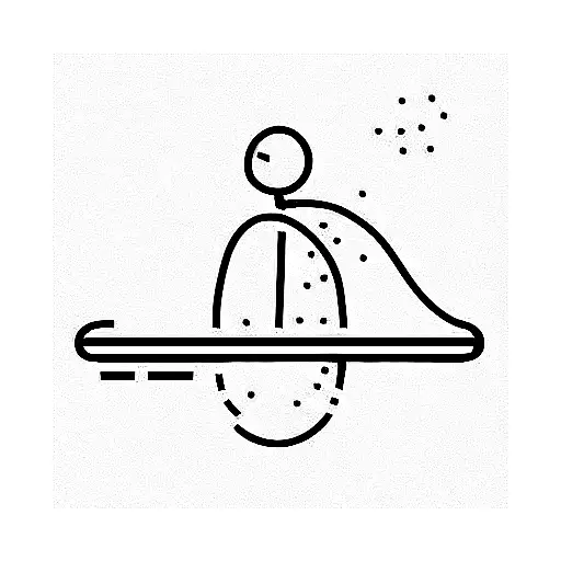 Tennis Court tattoo design idea