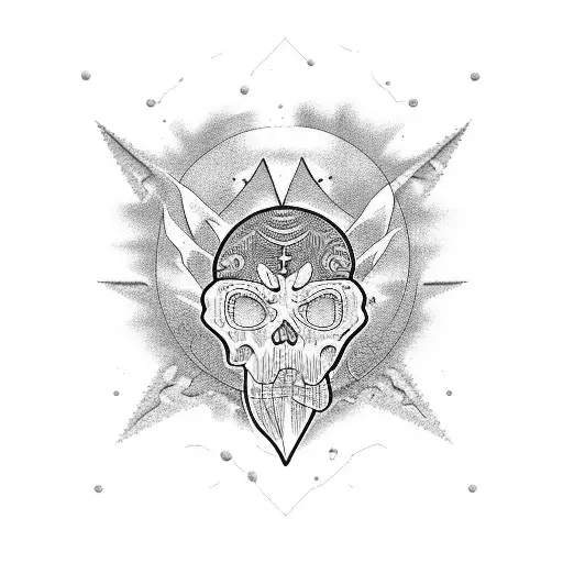 beachy stoner tattoo design idea