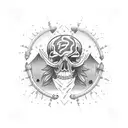 beachy stoner tattoo design idea