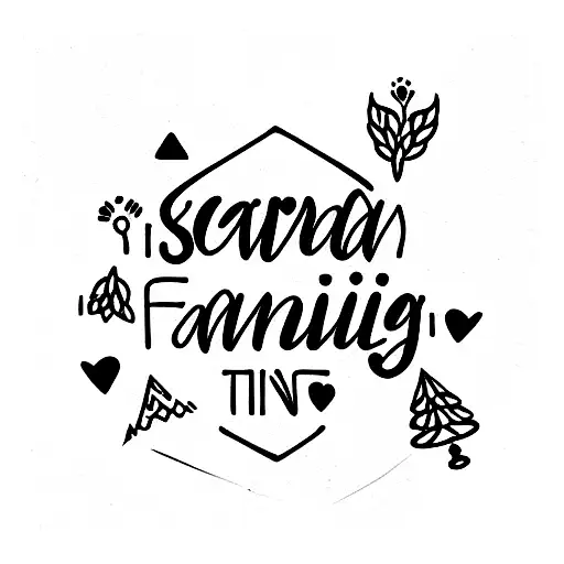 Scandinavian Family themed tattoo design idea