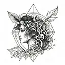 mother nature tattoo design idea