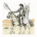 Paul atreides in the desert tarot card tattoo design idea