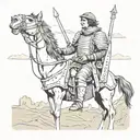 Paul atreides in the desert tarot card tattoo design idea