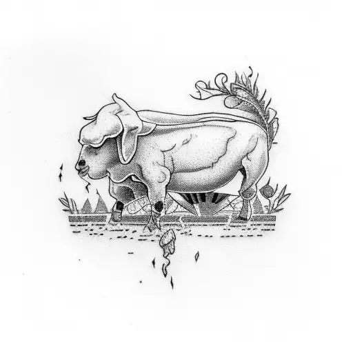 small farming theamed tattoo tattoo design idea