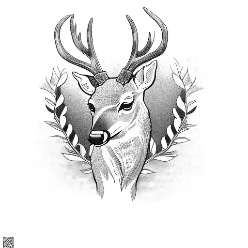 deer hunting  tattoo design idea