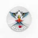 seagull with red hat and jiu Jitsu belts tattoo design idea