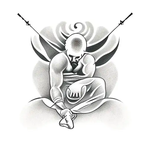 berimbau capoeira tattoo design idea