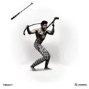 berimbau capoeira tattoo design idea