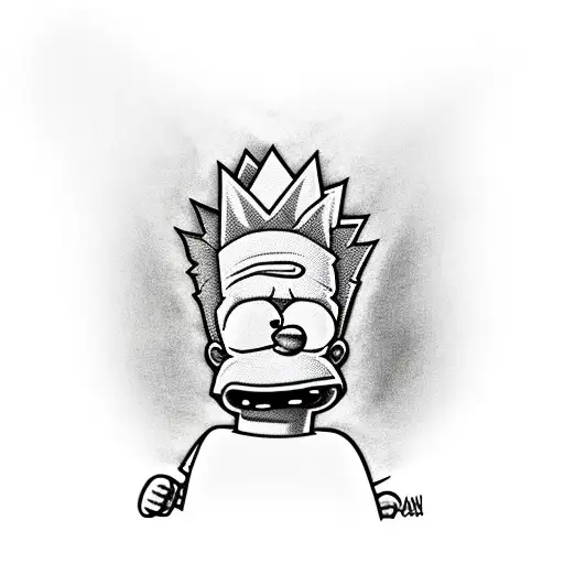 Bart Simpson  tattoo design idea