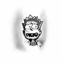 Bart Simpson  tattoo design idea