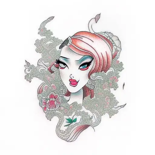 jessica rabbit  tattoo design idea