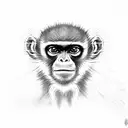 spider monkey tattoo design idea