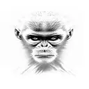 spider monkey tattoo design idea