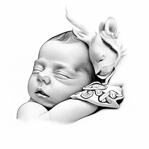 first born baby named Jack tattoo design idea
