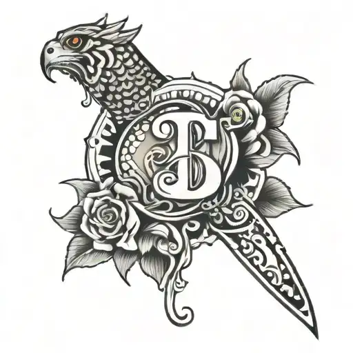 number Cris tattoo design idea