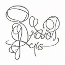 name Cris in cursive tattoo design idea