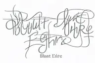 make text "Blut & Ehre".the "&" overlaps the word "Blut" (on one line) and "Ehre" (on next line). Modern font no serifes tattoo design idea