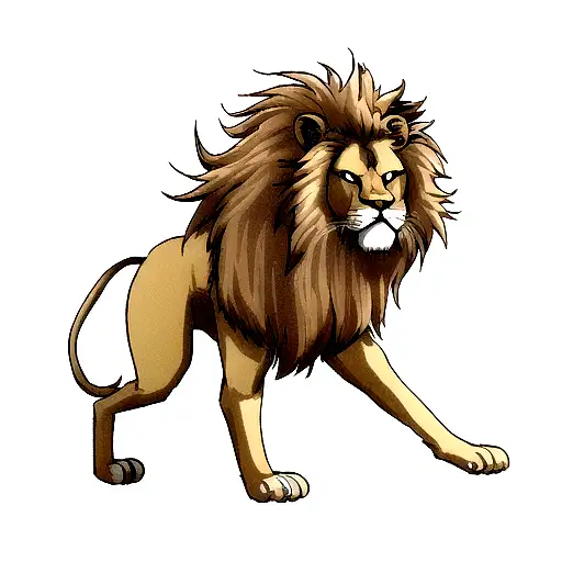 Lion tattoo design idea