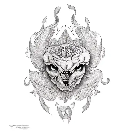 embracing struggle tattoo design idea