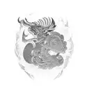 embracing struggle tattoo design idea