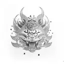 embracing struggle tattoo design idea