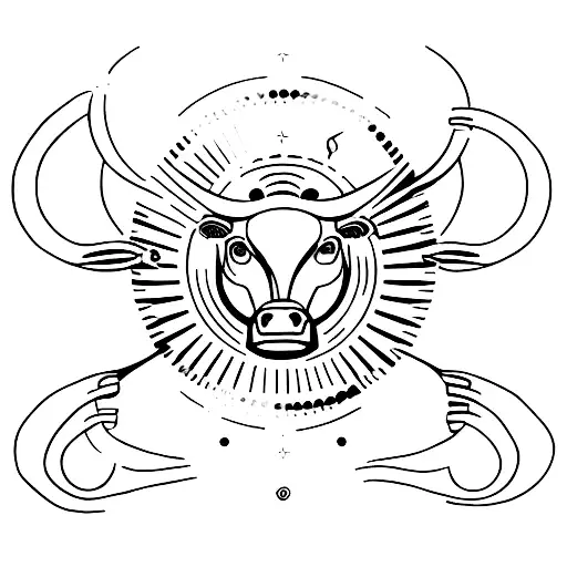 taurus, aquarius, pisces, virgo tattoo design idea
