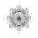 two electric dandelions  tattoo design idea