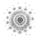 two electric dandelions  tattoo design idea