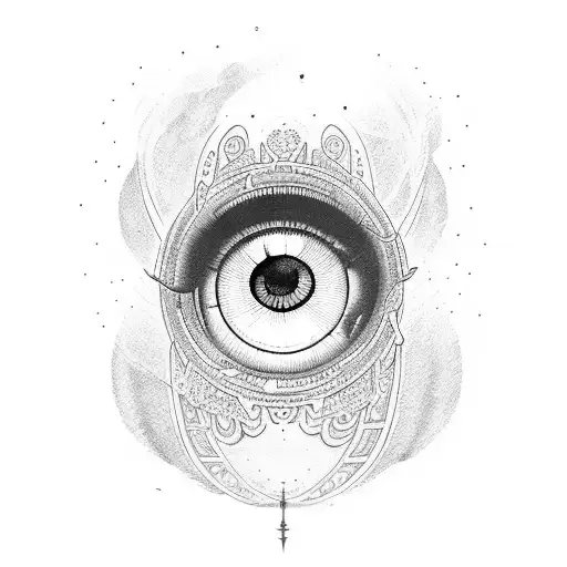 Evil Eye tattoo design idea