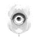 Evil Eye tattoo design idea