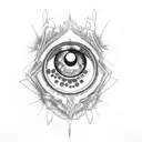 Evil Eye tattoo design idea