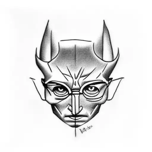 I want a Harry Potter tattoo on my shoulder blade. I want it to include the elder wand, the cloak of invisibility, the r tattoo design idea