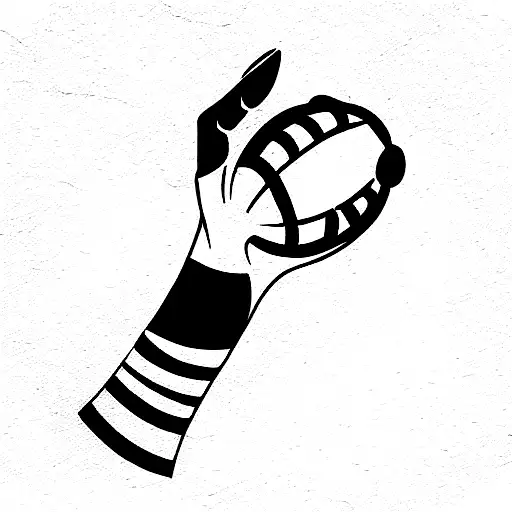 Football and music tattoo design idea