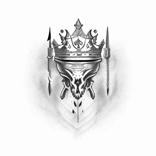 king of spade tattoo design idea
