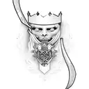 king of spade tattoo design idea