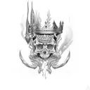 king of spade tattoo design idea