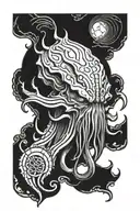 cthulhu head tattoo design idea