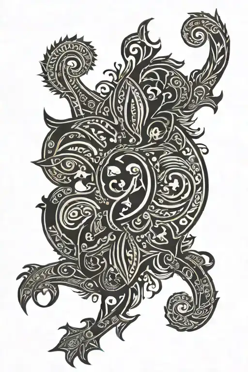 use motifs from slavic tradition tattoo design idea