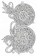 use motifs from slavic symbols tattoo design idea