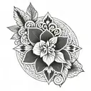 Create a tattoo featuring intricate embroidery patterns inspired by Slavic history  tattoo design idea