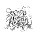 R y Z tattoo design idea