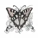 Omarion 07/25/07-07/05/21 butterfly made tattoo design idea