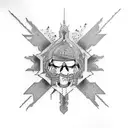 deusa isis tattoo design idea