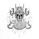 deusa isis tattoo design idea