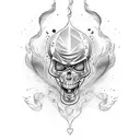 molotov cocktail  tattoo design idea