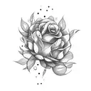 flower man style tattoo design idea