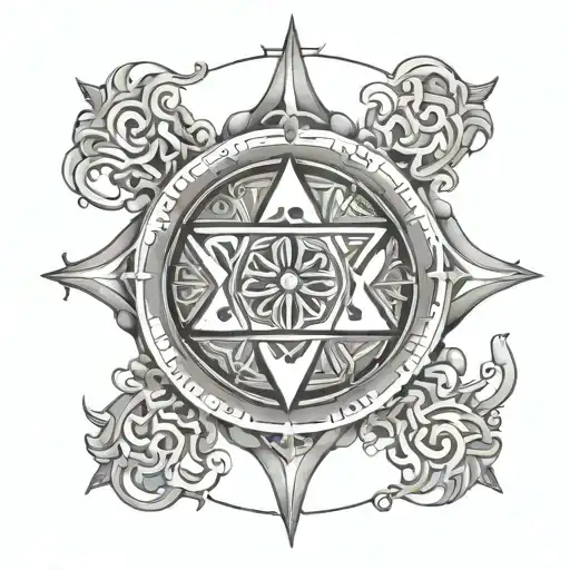 seal of king solomon tattoo design idea